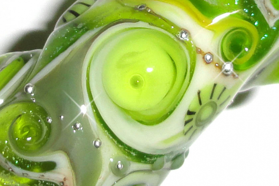 Glass Dreadlock bead