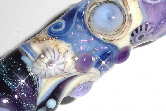 Glass Dreadlock Bead