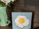 Fried Egg Oil Painting display