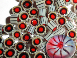 Reactive and Silver Glass Murrini